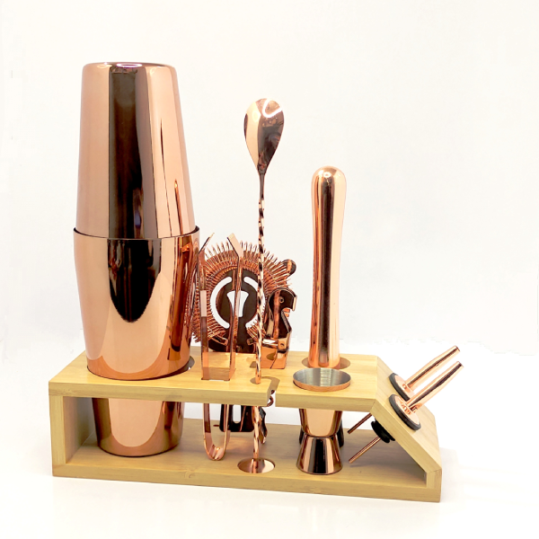 11piece-copper-bar-set ست بار سرد 11 تکه مسی